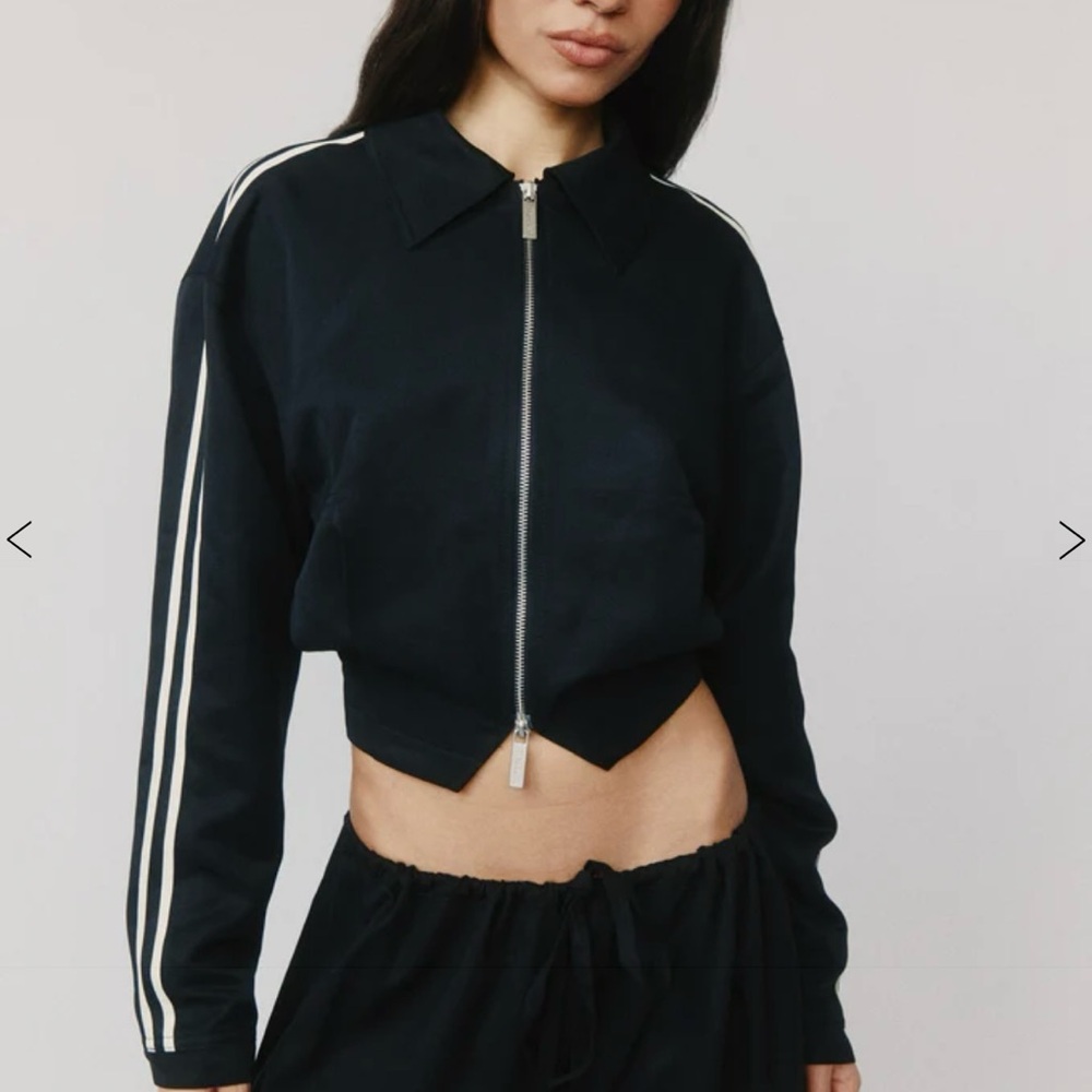 With Jean FRED JACKET | CREAM STRIPE - Size Small
